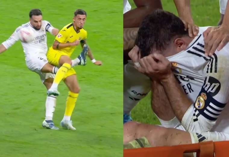 Dani Carvajal derramó lágrimas de dolor tras su lesión. Foto: Internet