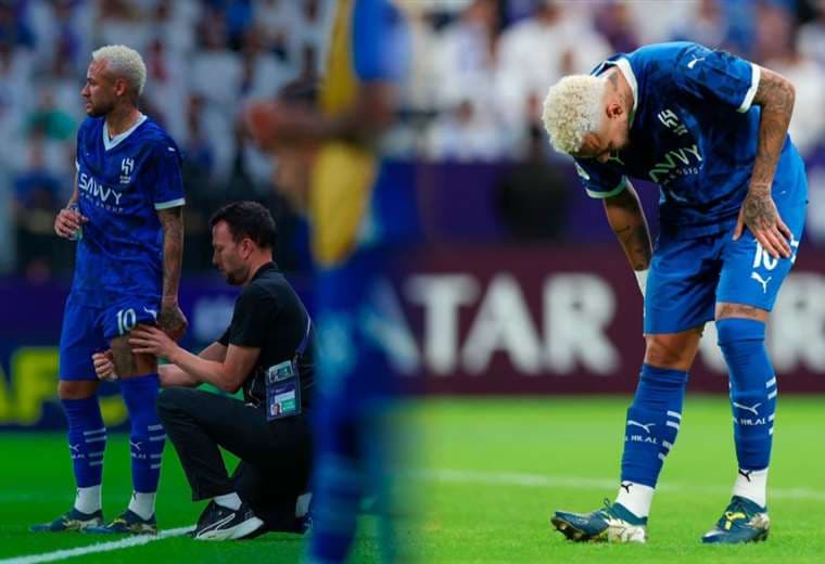 Neymar volvió a lesionarse en la victoria del Al Hilal en la Champions asiática