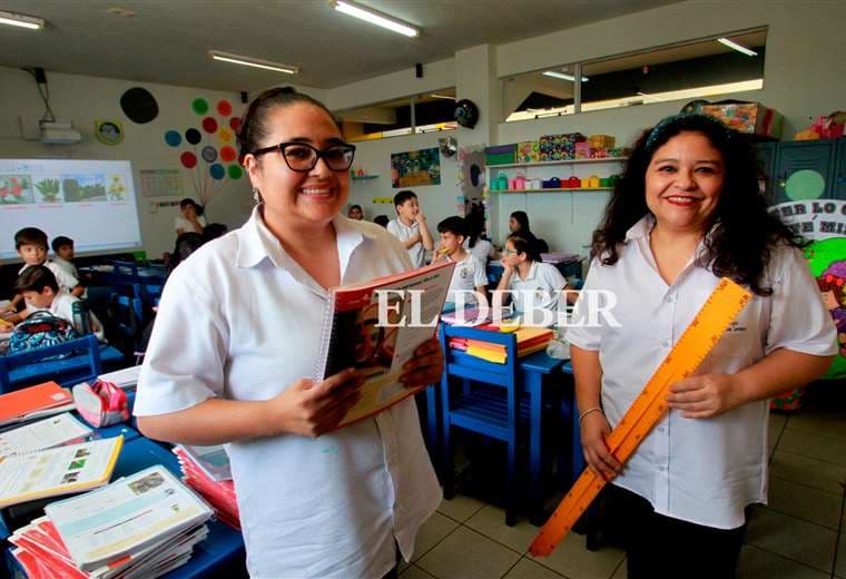 Las hermanas Verónica y Karina Ojopi son maestras de Primaria / Foto: Ricardo Montero
